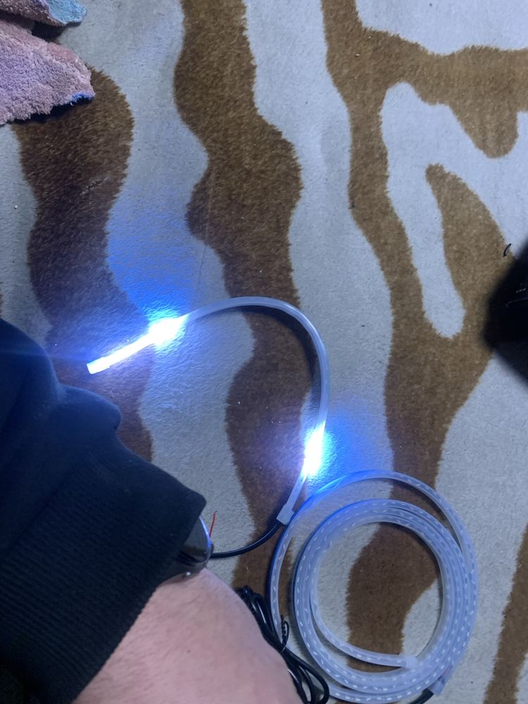 Banda led capota 150 cm +  lumini de zi drl si semnalizare