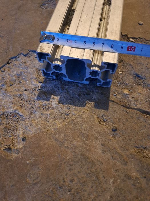 Profil aluminiu industrial 90×50 + profil 40×40 – set complet 33 m – C