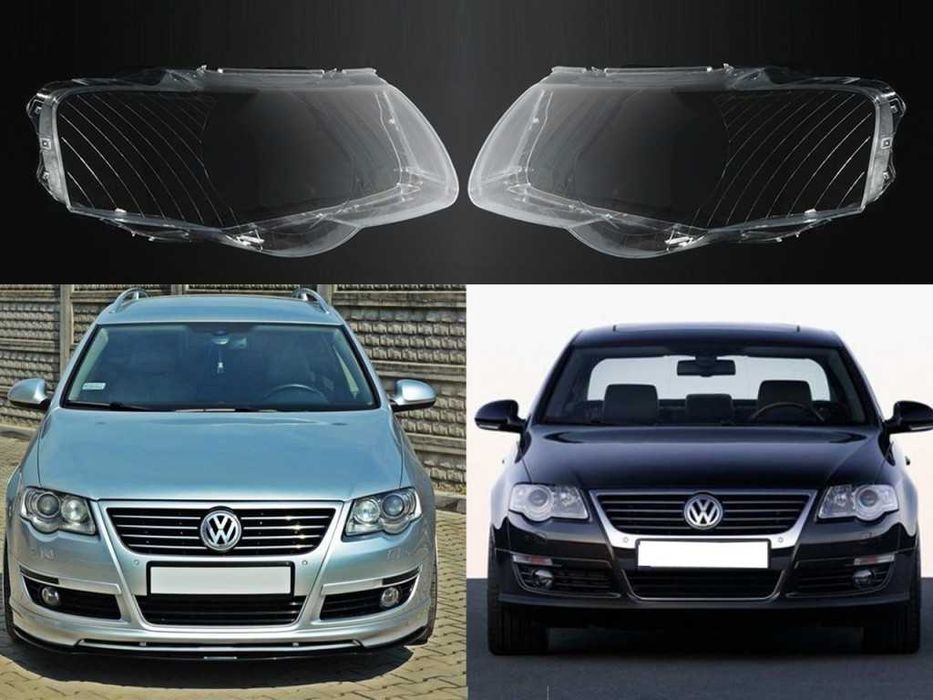 Комплект Стъкла за фарове на VW Passat B6 / Фолксваген Пассат