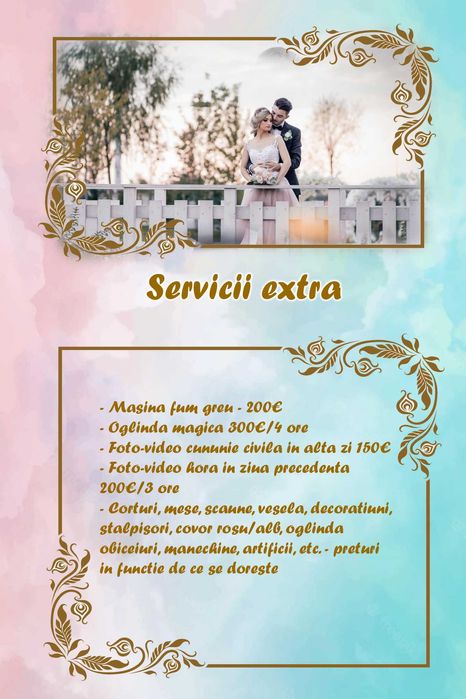 Fotograf – Cameraman Nunta, Botez, Even – Tg-jiu - PRETURI