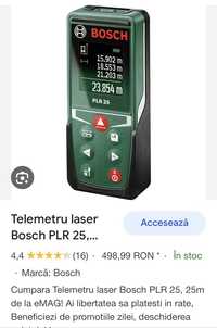 Telemetru laser BOSCH PLR 25