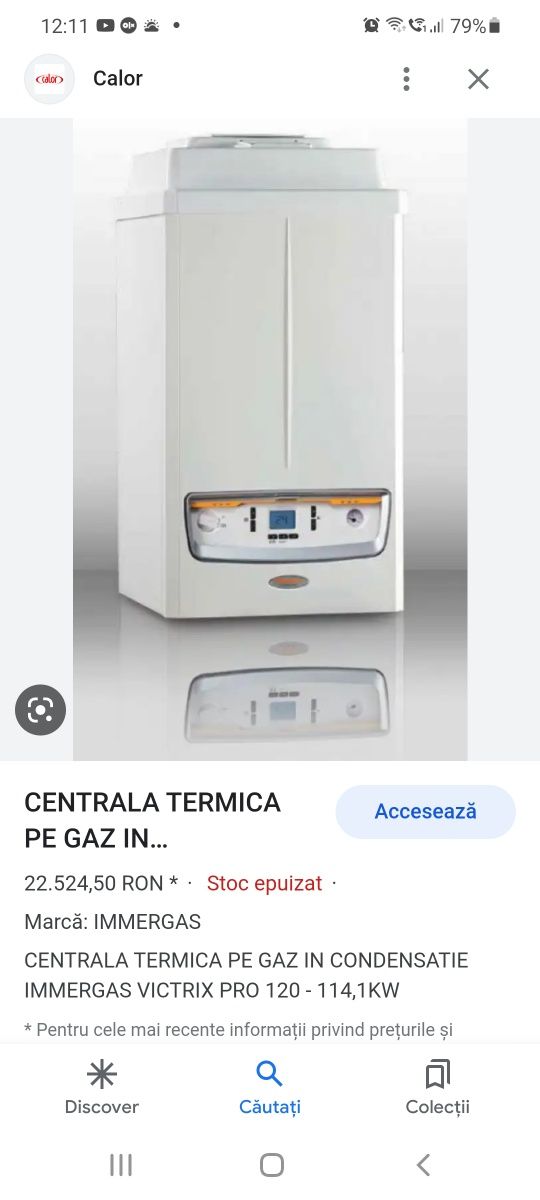 Vând centrala immergas pro55l