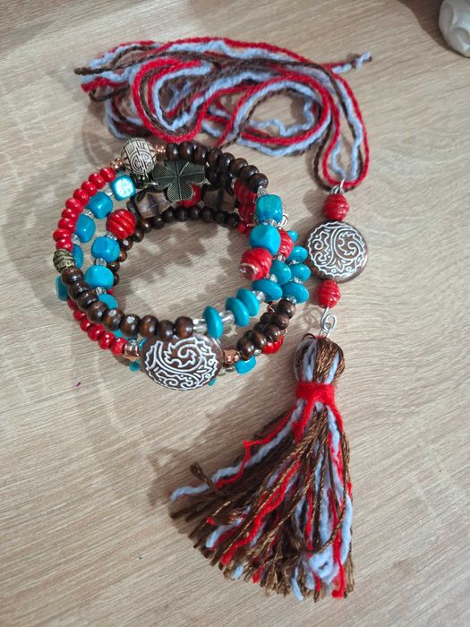 Бохо Компллект гривна и колие