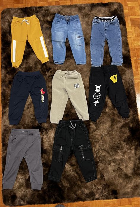Lot 9 perechi pantalni marimea 92