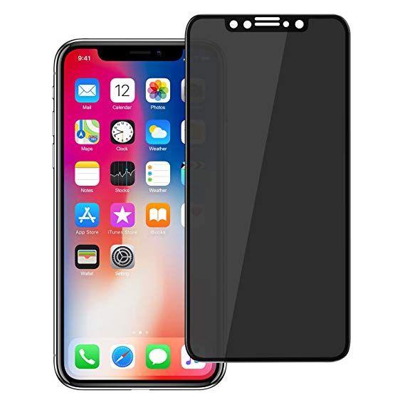 Folie 6D PRIVACY Apple iPhone X, Elegance Luxury duritate 10H