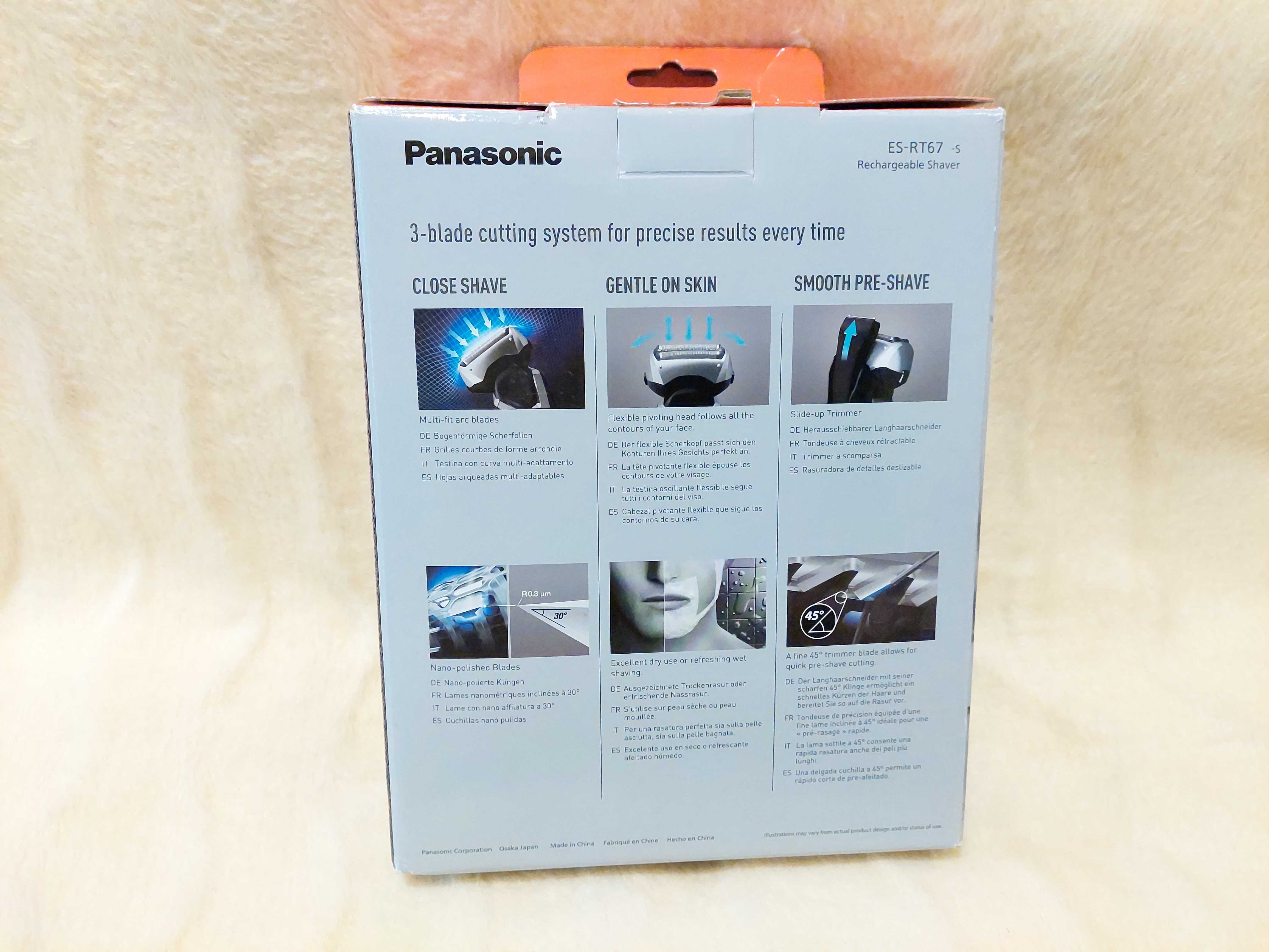 Aparat de ras Panasonic ES-RT67, Lavabil, LED, Garanție Emag