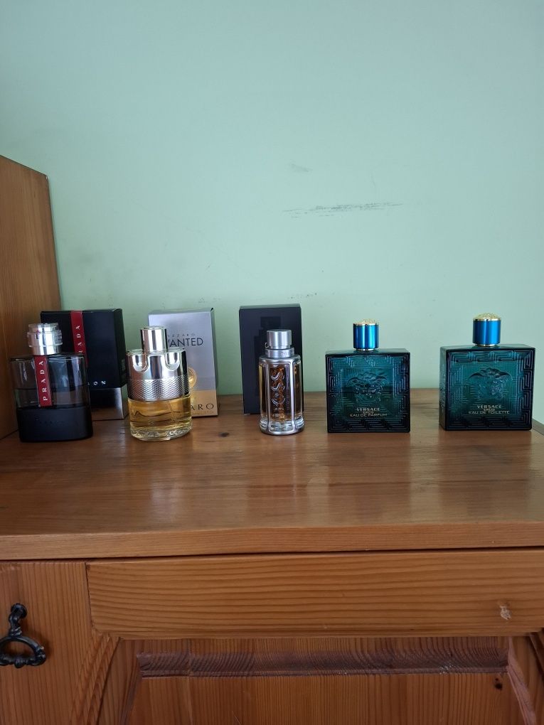 Prada luna rossa carbon, Versace Eros, Azzaro wanted,  Boss bottled