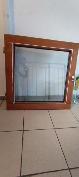 Usa terasa/balcon din lemn stratificat geam termopan