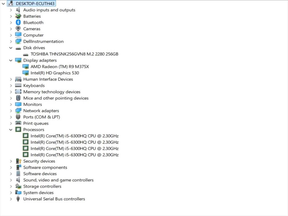 Лаптоп Dell Precision 7510 i5-6300HQ 2.3GHz/RAM16GB/RadeonR9 M375X 2GB