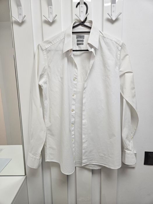 Cămașă Damat albă S 70% REDUCERE