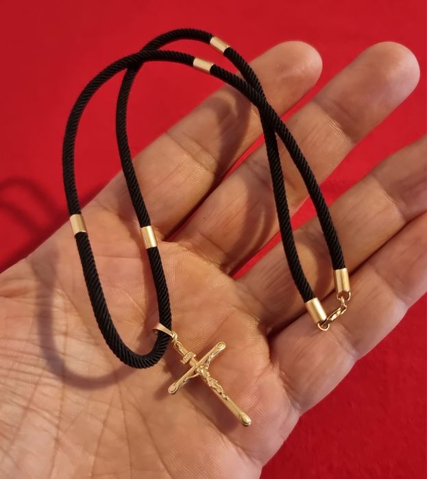 Lant / șnur cu aur 14k + cruciuliță