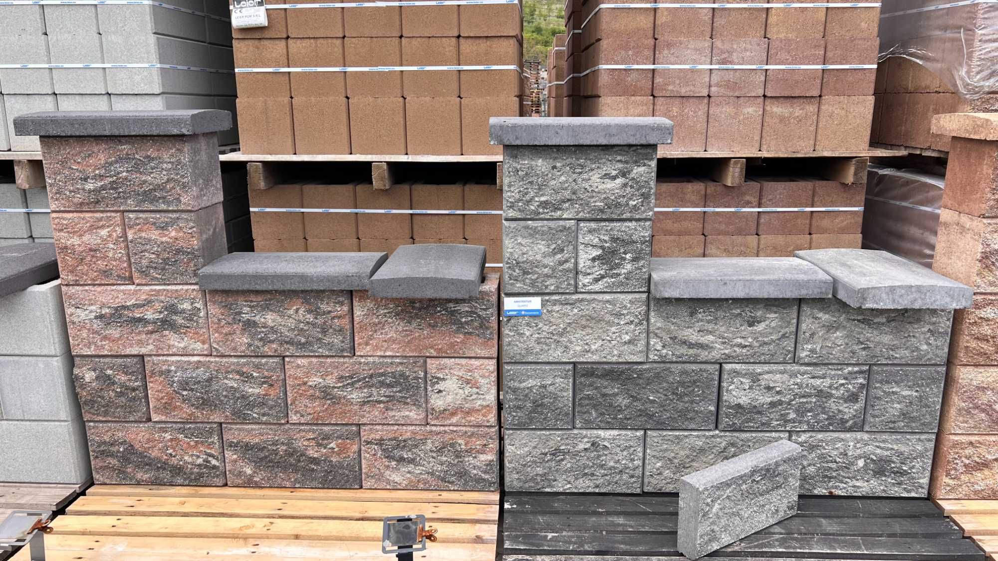 Gard Finisat ASPECT PIATRA Splitat din Boltari Finisati "QUARTZ"