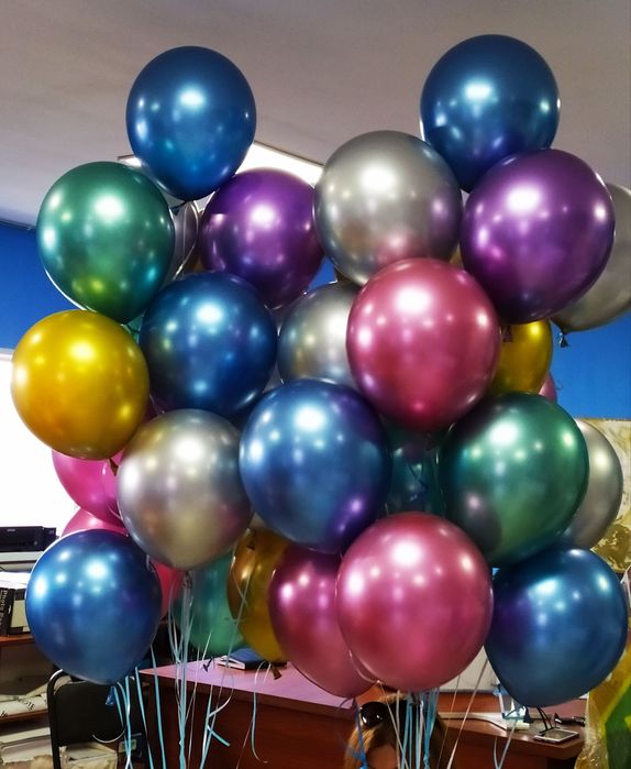 Гелиевые шары хром