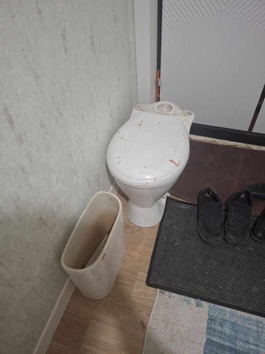 Унитаз в комплекте без трещин