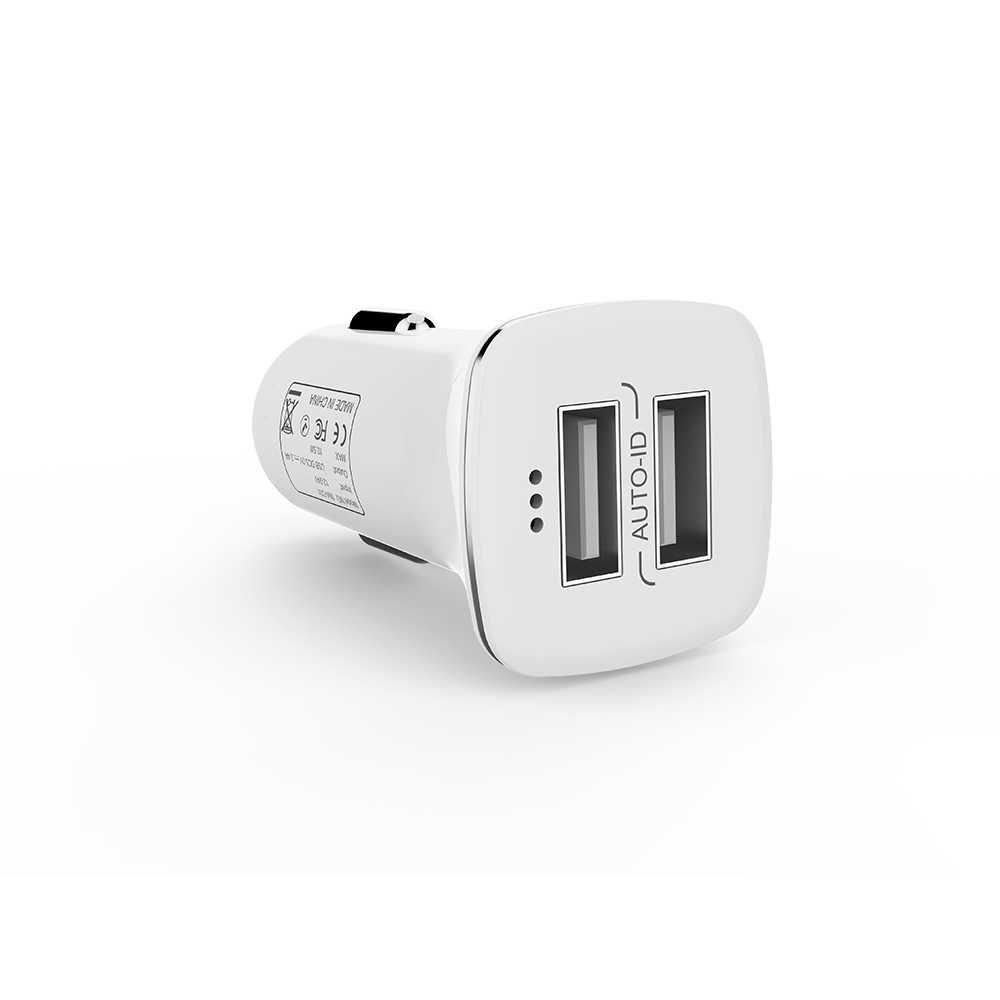 Зарядно устройство за кола DeTech 5V/2.4A, 12/24V, С Type-C кабел