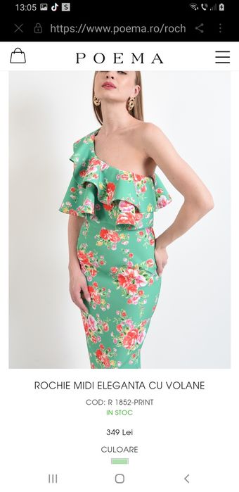Rochie midi evenimente  Poema superba