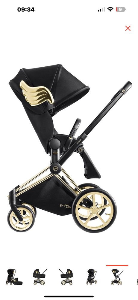 Коляска  Cybex Priam IV FE Jeremy Scott Wings в состонии как новая.