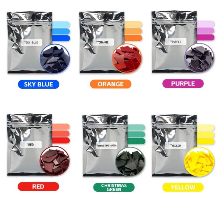 6 x Coloranti pentru ceara de soia vopsea