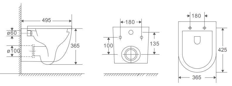 Grohe структура с черен бутон и тоалетна