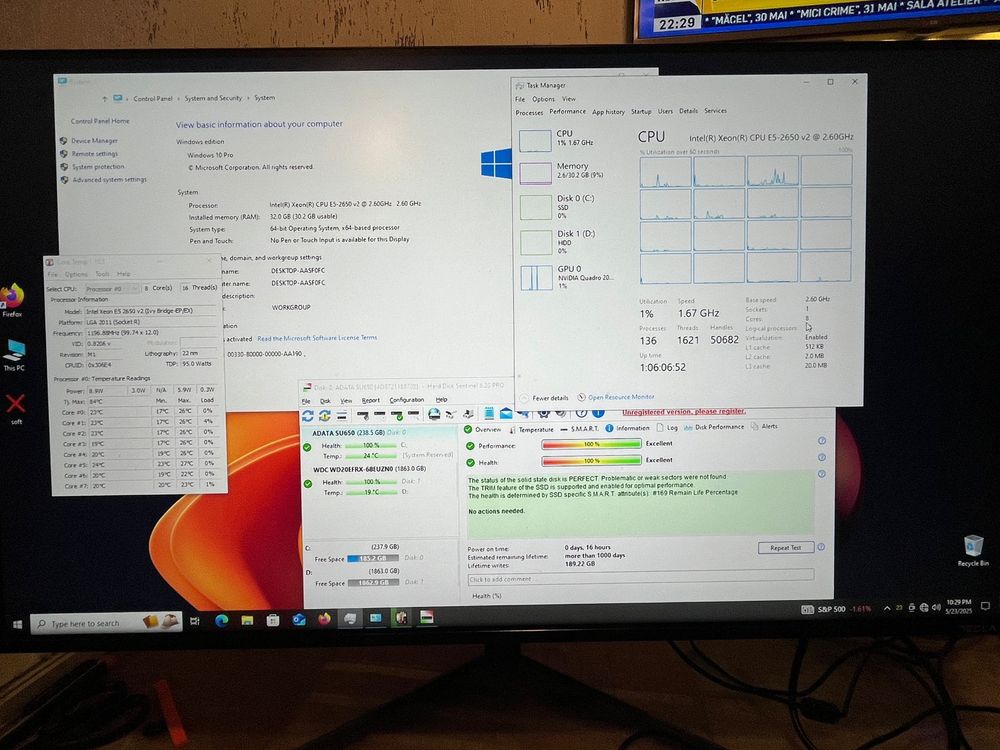 Unitate pc Dell Precision 32gb ram, quadro similar i7 7700 workstation
