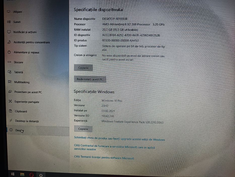 PC DDR 3 20 gb RAM Hdd Samsung 320 gb