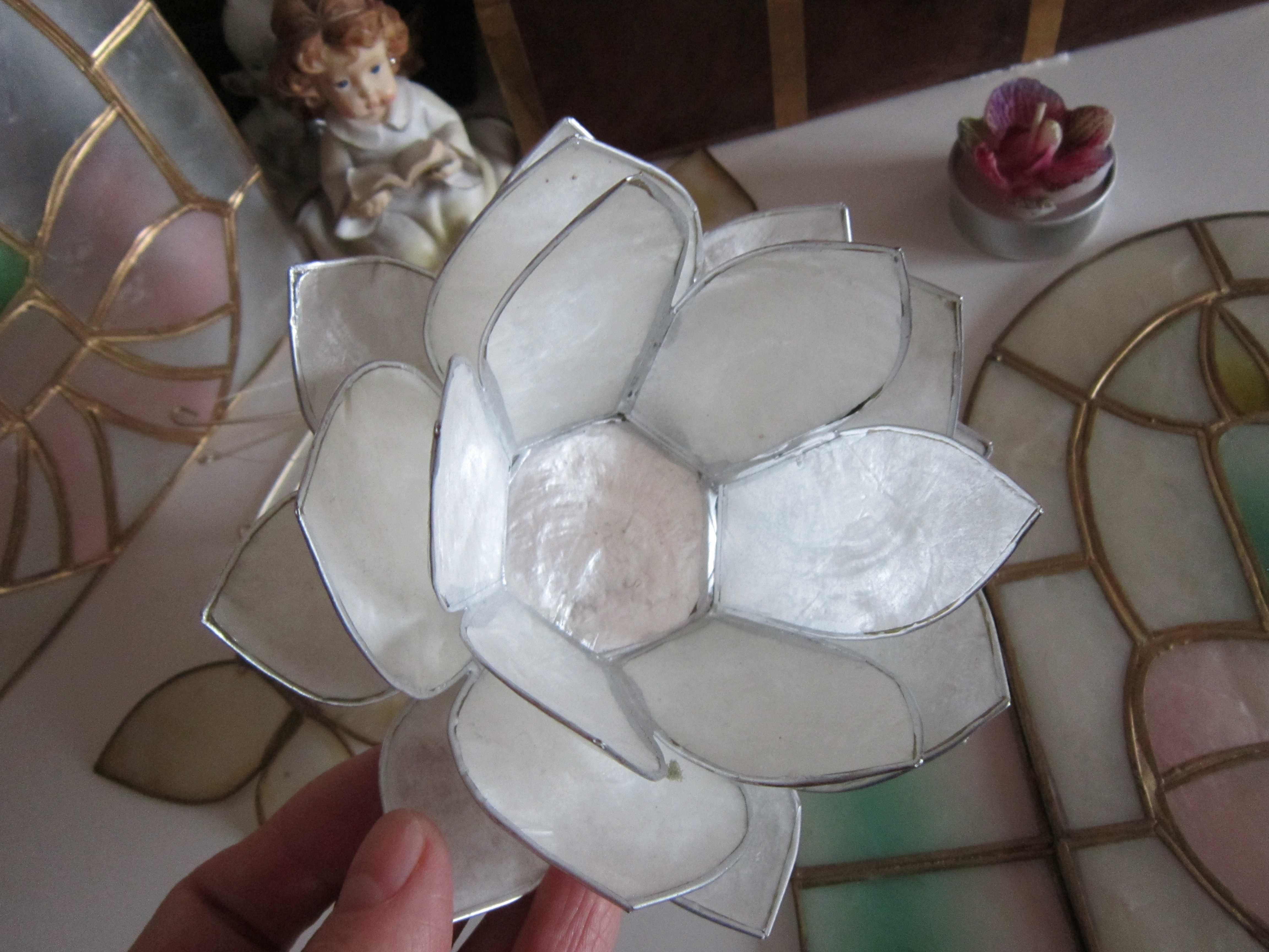 cadou rar Tiffany style Mother of Pearl sidef Germania 1980