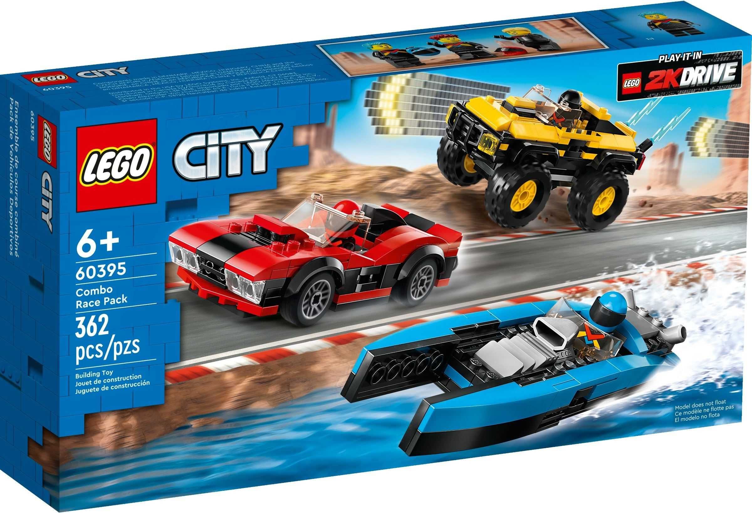 Vand LEGO 2023 City Racing - 60395: Combo Race Pack (vehicule curse)