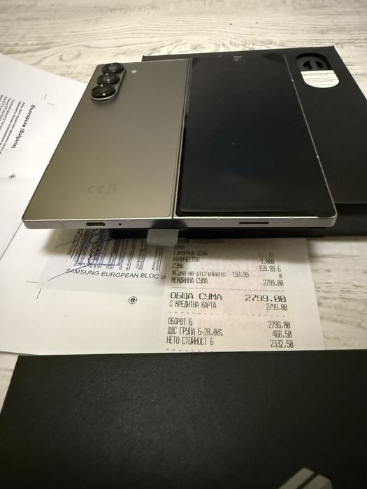 10 ЦИКЪЛА!!! УНИКАТ Samsung Z Fold 6 Silver 256B 5G 24м. ГАРАНЦИЯ