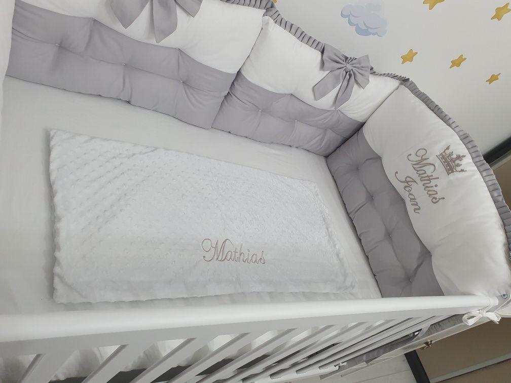 Patut copii transformabil cu leganare  + saltea cadou