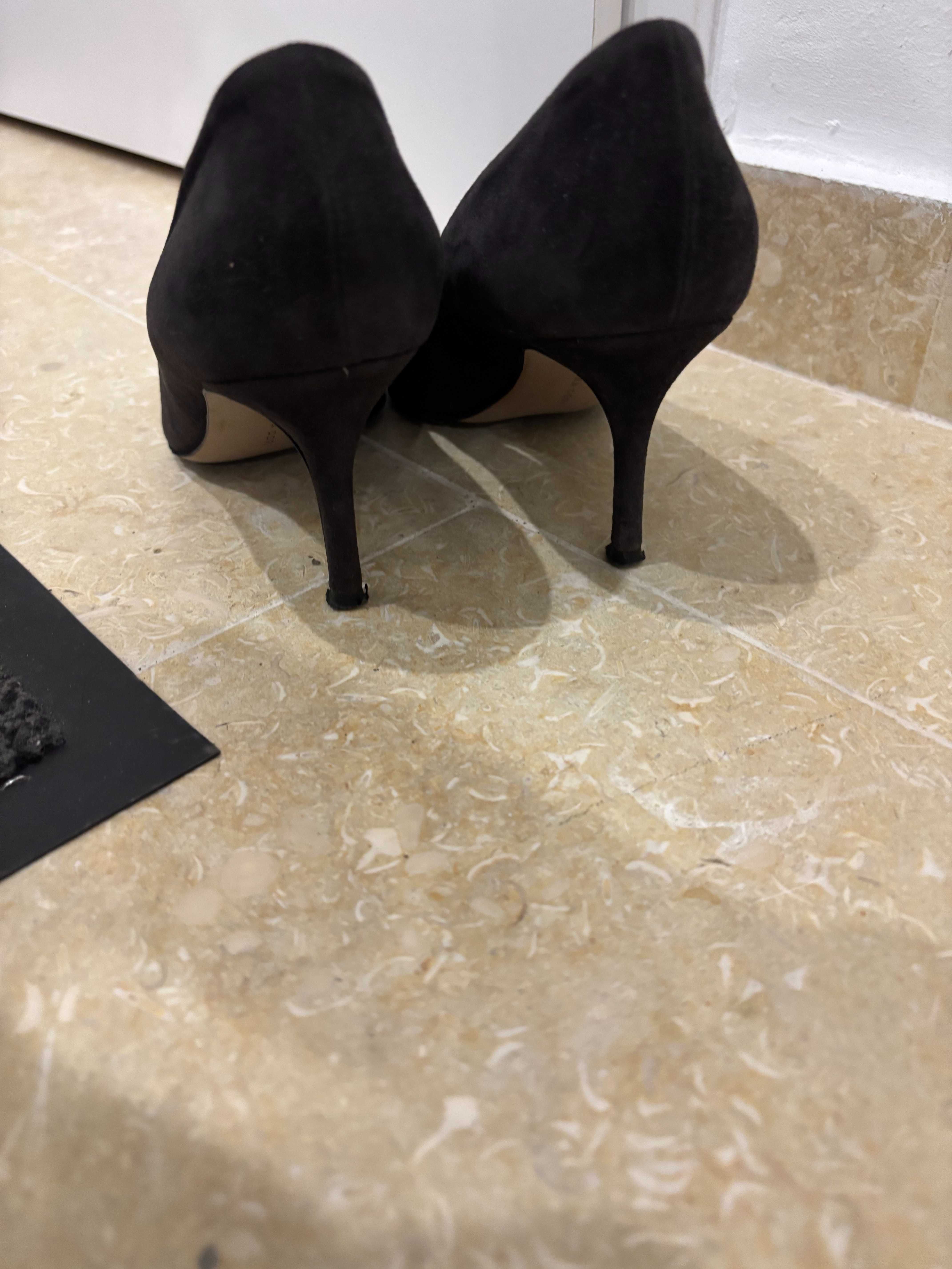 Vand Pantofi Eleganti Dama Camoscio Gri