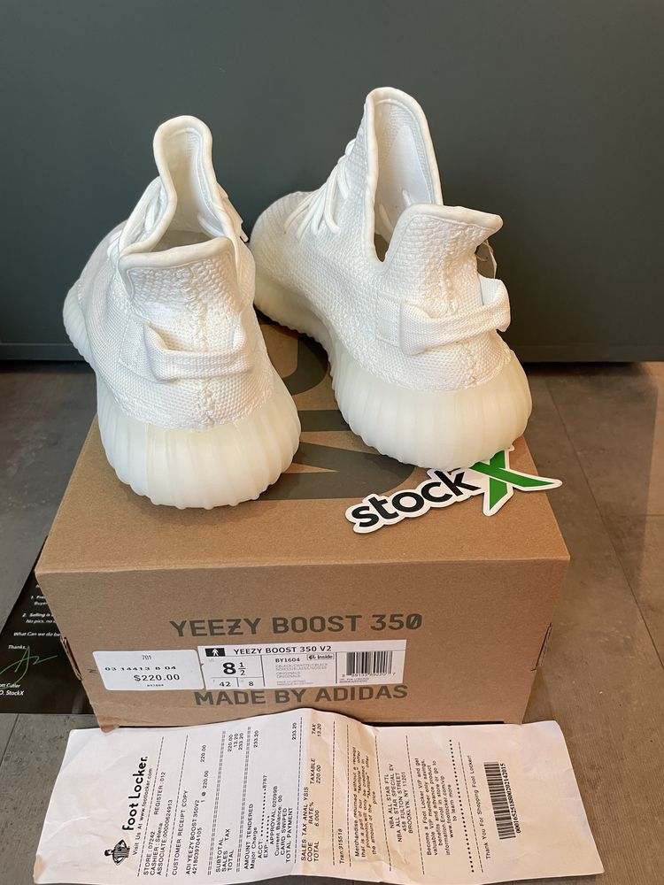 Yeezy Boost 350 v2 Triple White Poze Reale , Marimi 36-47