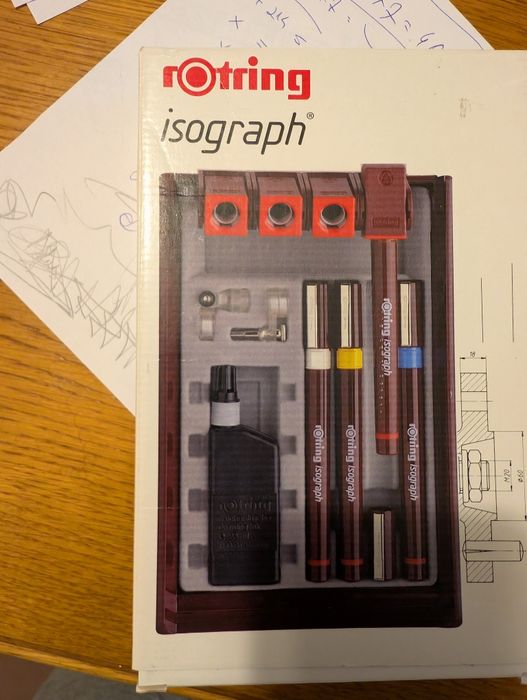 Vand 2 stilouri tehnice si un capat Rotring Isograph noi