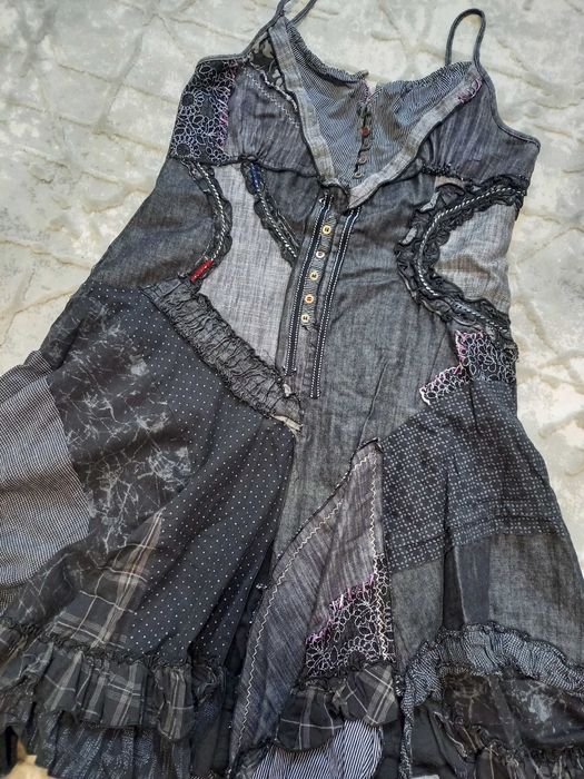 Парцалена рокля 100%  памук