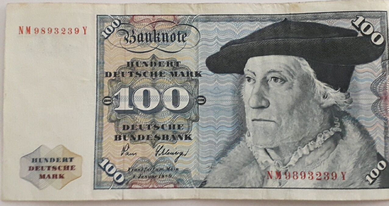 Bacnota 100 deutche mark 1980