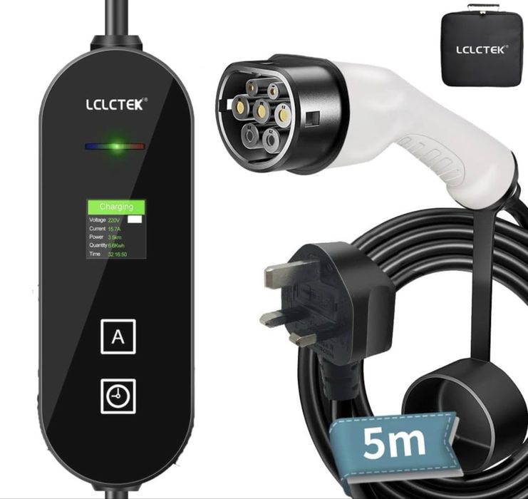 Cablu încărcător EV LCLCTEK, mufă tip 2 la 3 pini