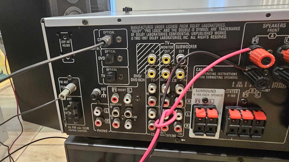 Amplituner Technics SA-DX940 RDS intrari digitale, argintiu test video