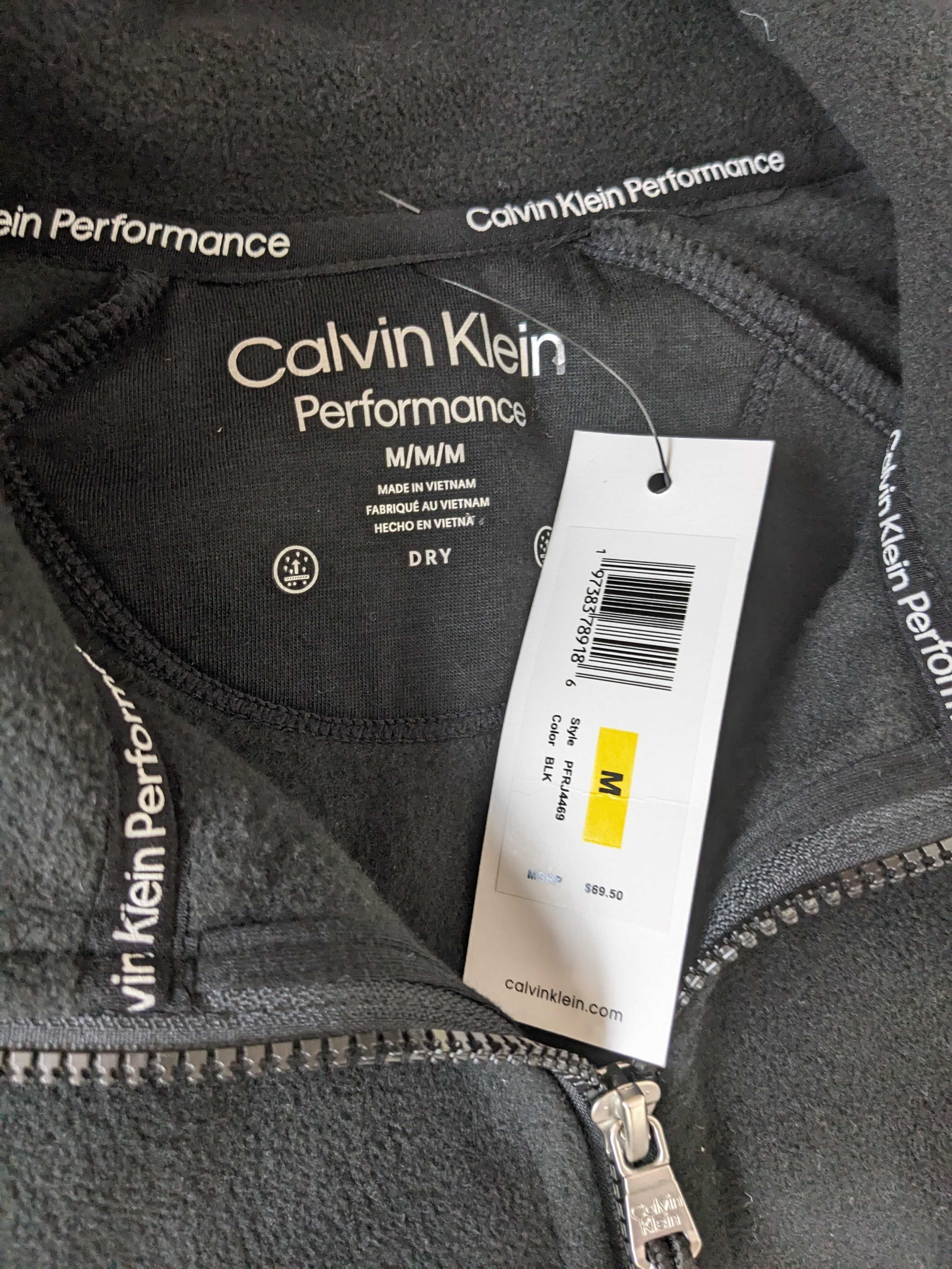 Calvin Klein Performance Fleece дамско черно горнище