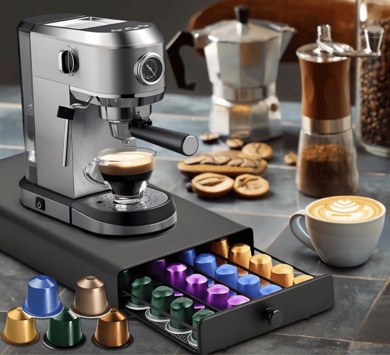 Поставка за капсули 50 броя Nespresso lavazza tchibo cafissimo 40x24x7