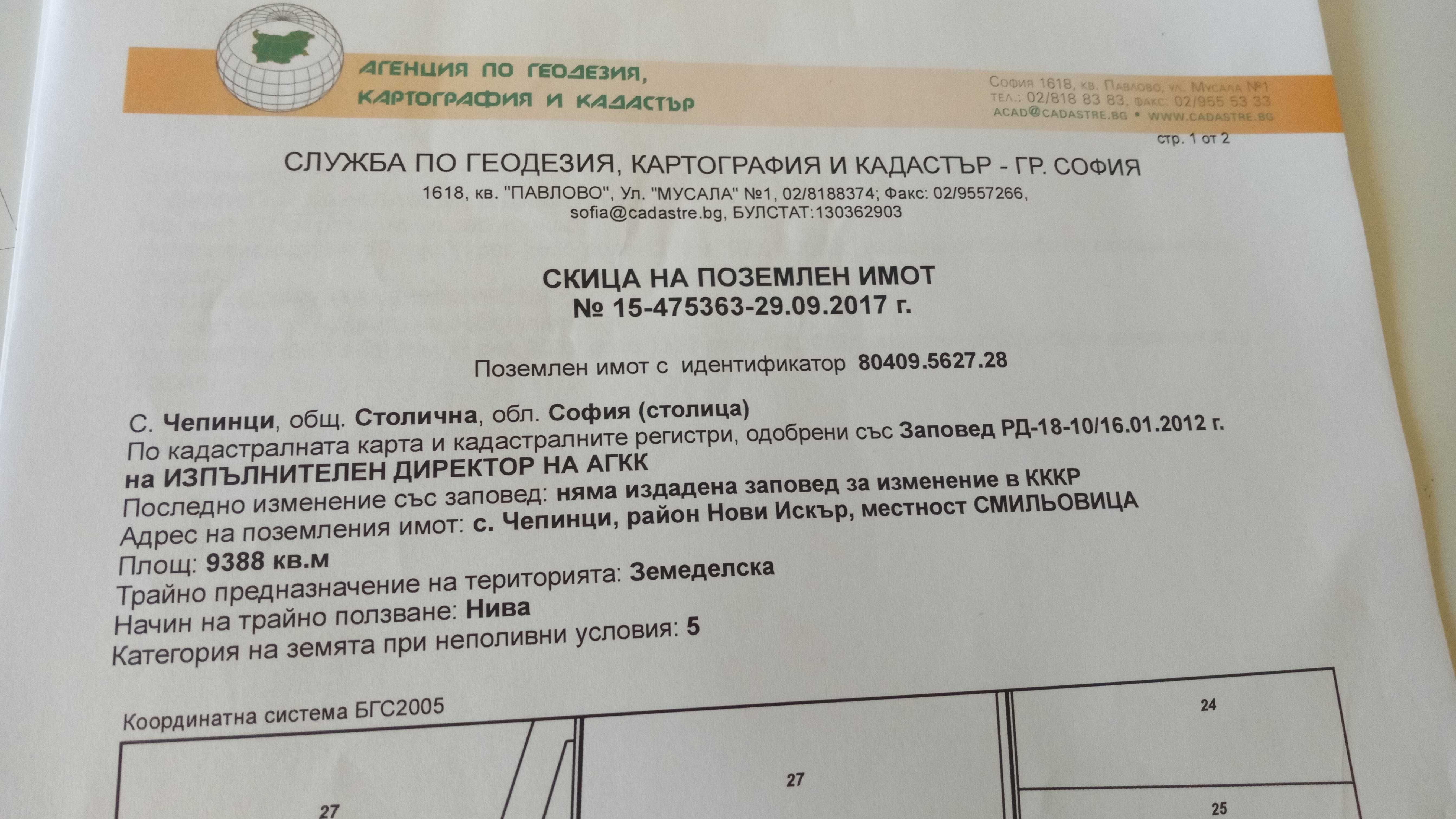 Продавам земеделска земя