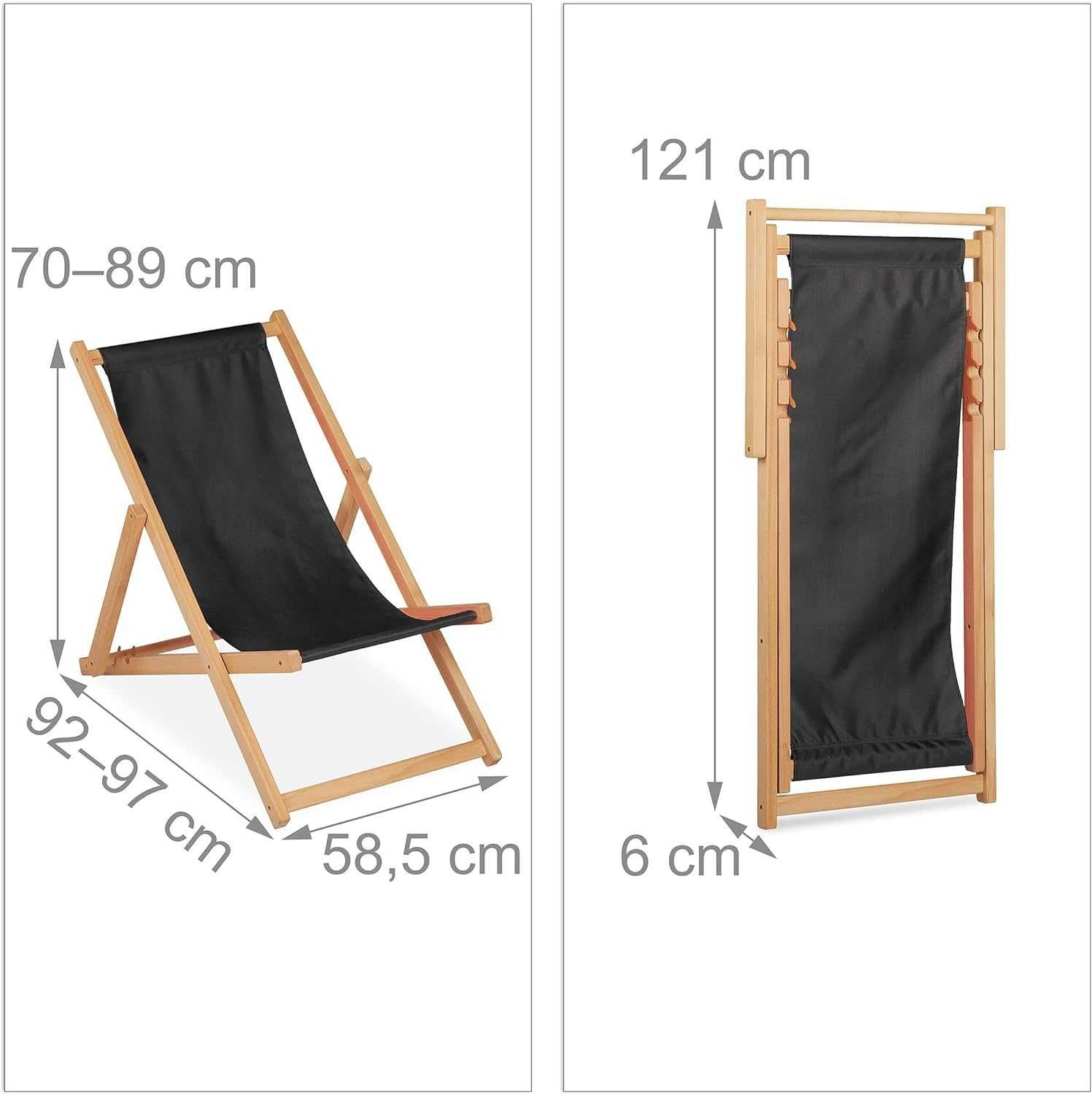 Сгъваем стол за градина, балкон, къмпинг, плаж, 120 кг, 3 легнали пози