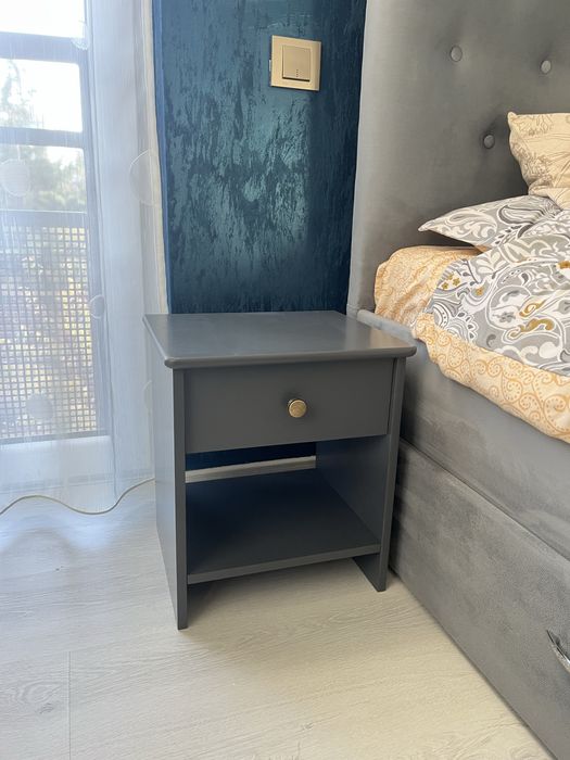 Vand set noptiere gri antracit