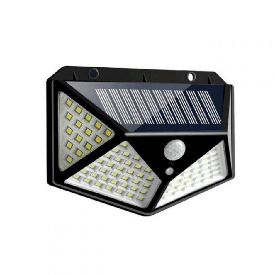 Lampa solara de perete BK 100 cu 4 fete senzor de miscare 100 LED