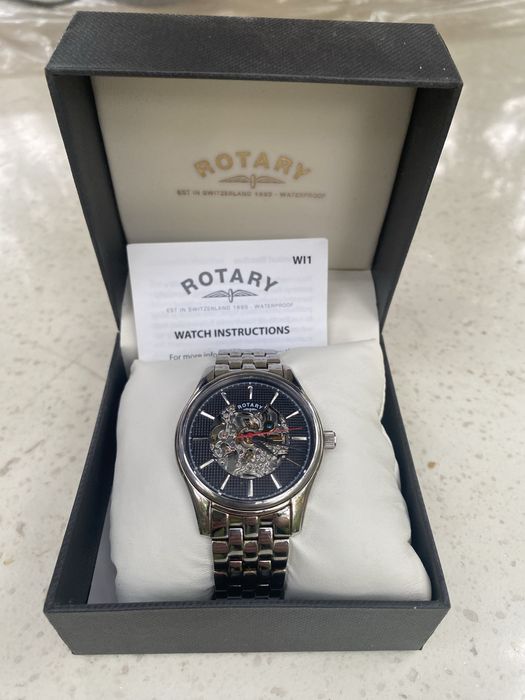 Rotary - Швейцарские механические часы, скелетон.