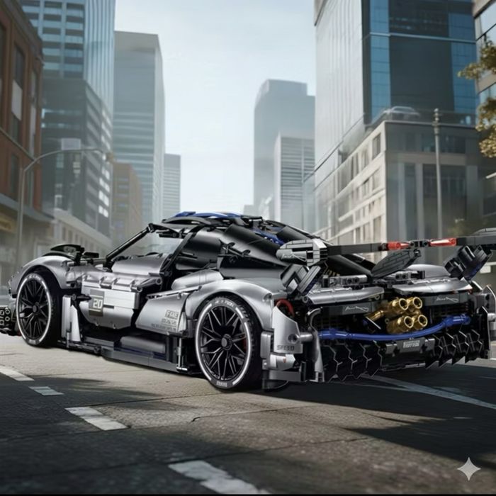 NOU SIGILAT ÎN CUTIE Mașină Pagani tip Lego constructor