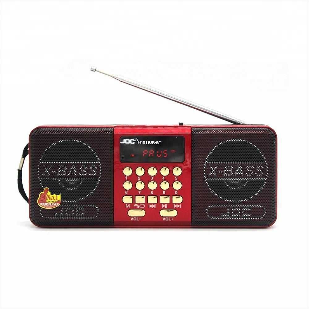 Преносимо FM Радио JOC с Bluetooth, слот microSD, USB с два говорителя