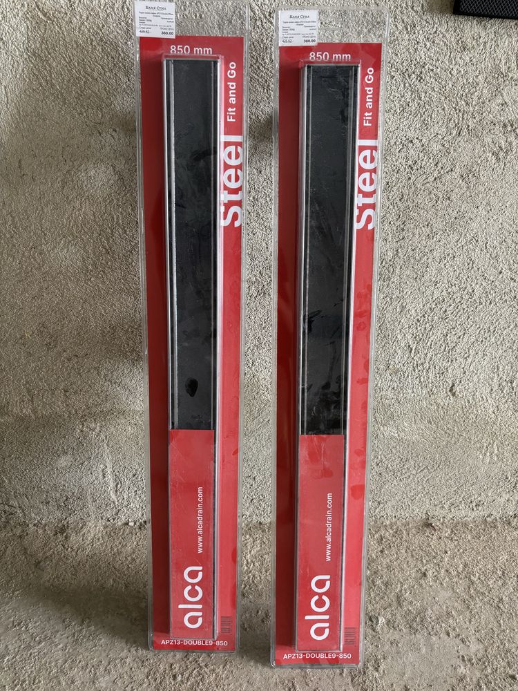 Линеен сифон Alcaplast 850mm с плочка- два броя