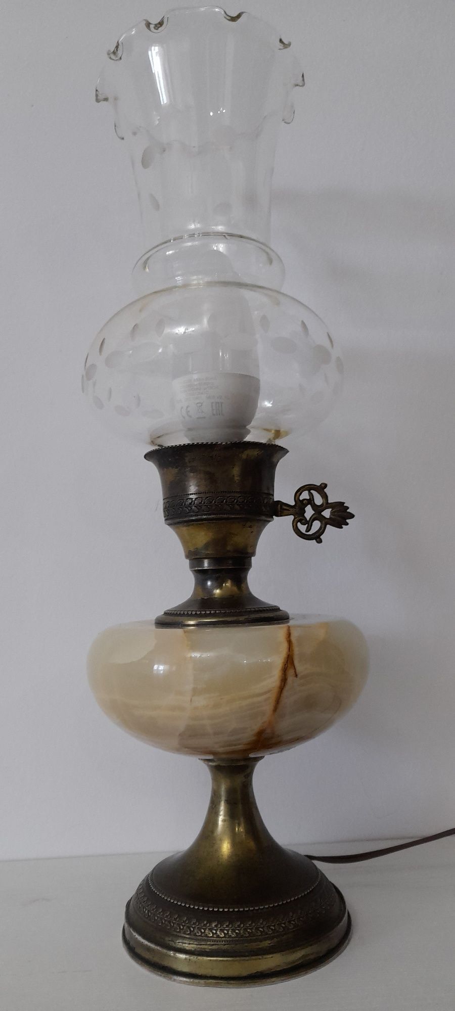 Veioza/lampa/lampadar argint-onix