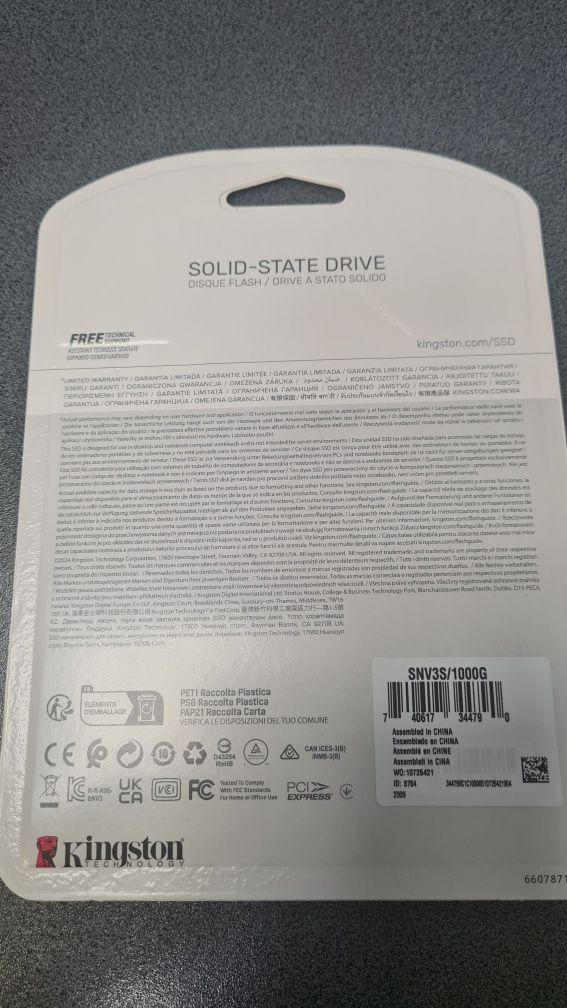 SSD Nvme 1 Tb PCIe 4.0 Kingston