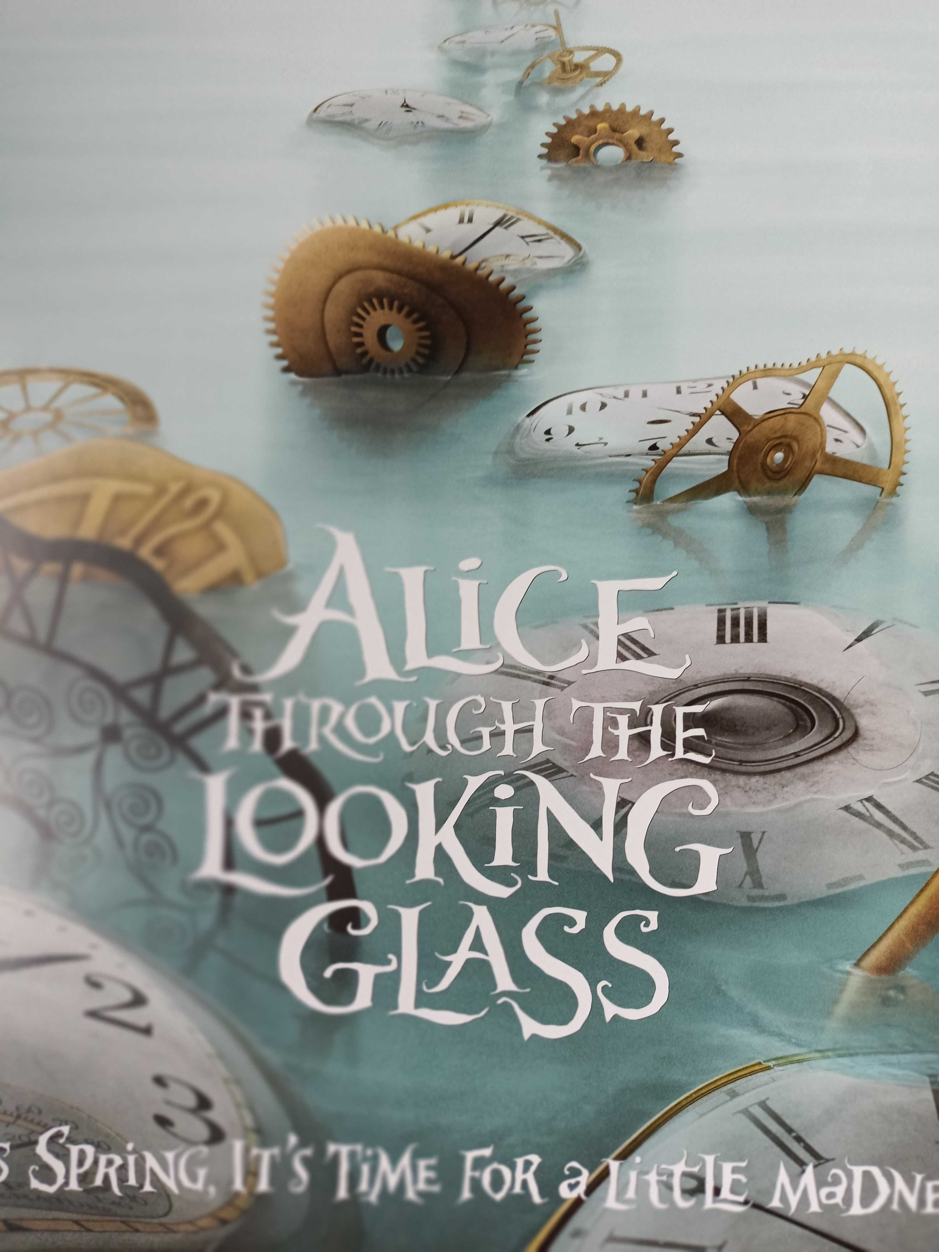 Afis film original cinema Alice through the walking glass Johnny Depp