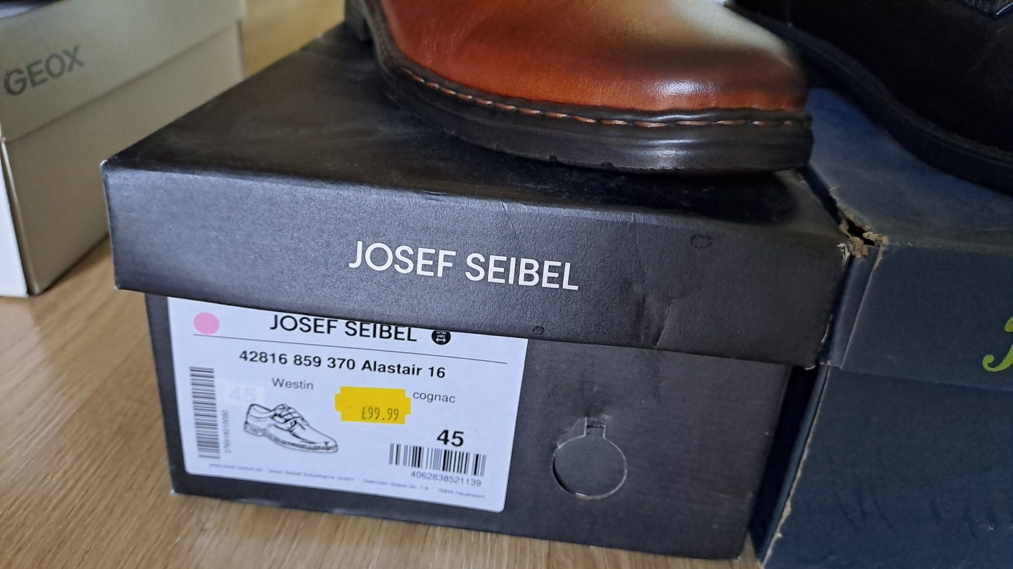 Мъжки кожени обувки Geox,Clarks,Florsheim,Rockport-номер 45;44.5